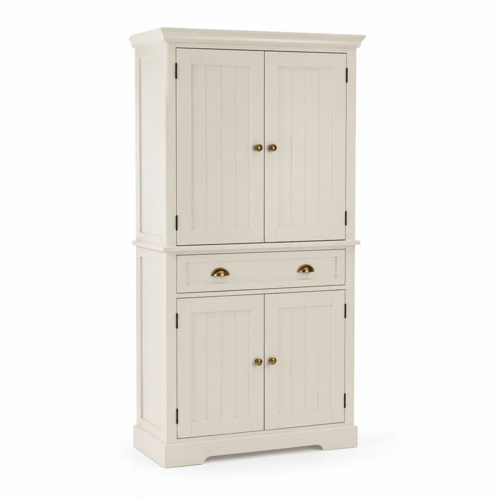 Credenza in legno massello con quattro ante e un cassetto 180cm