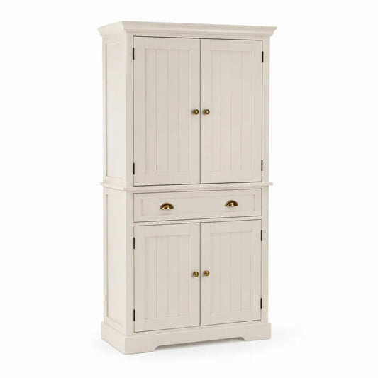 Credenza in legno massello con quattro ante e un cassetto 180cm