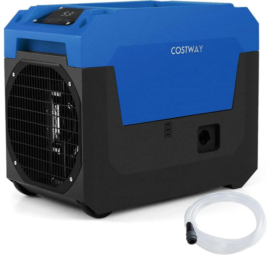 Deumidificatore, COSTWAY, portatile, timer, industriale, professionale, blu, Fino a 167 m²