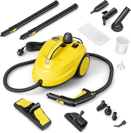 Pulitore a vapore, 1,8 L, 2000 W, FANTASK, ampio serbatoio, 2 zone di temperatura, potenza superficie: 108 m², tempo di riscaldamento: 8 minuti