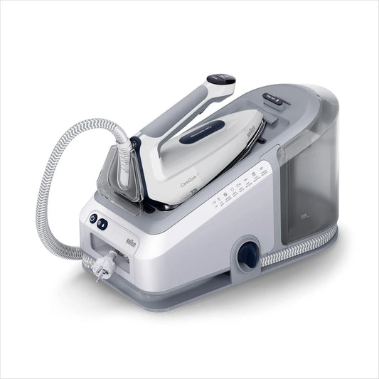 Braun IS7262GY Piastra, ferro da stiro elettrico, ampio serbatoio, effetto 3D, vapore, grigio