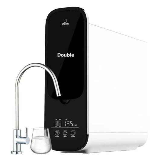 Acqua Liscia, Depuratore Acqua Osmosi inversa Shurity Duble 600 GPD + microfiltrazione 2 Vie