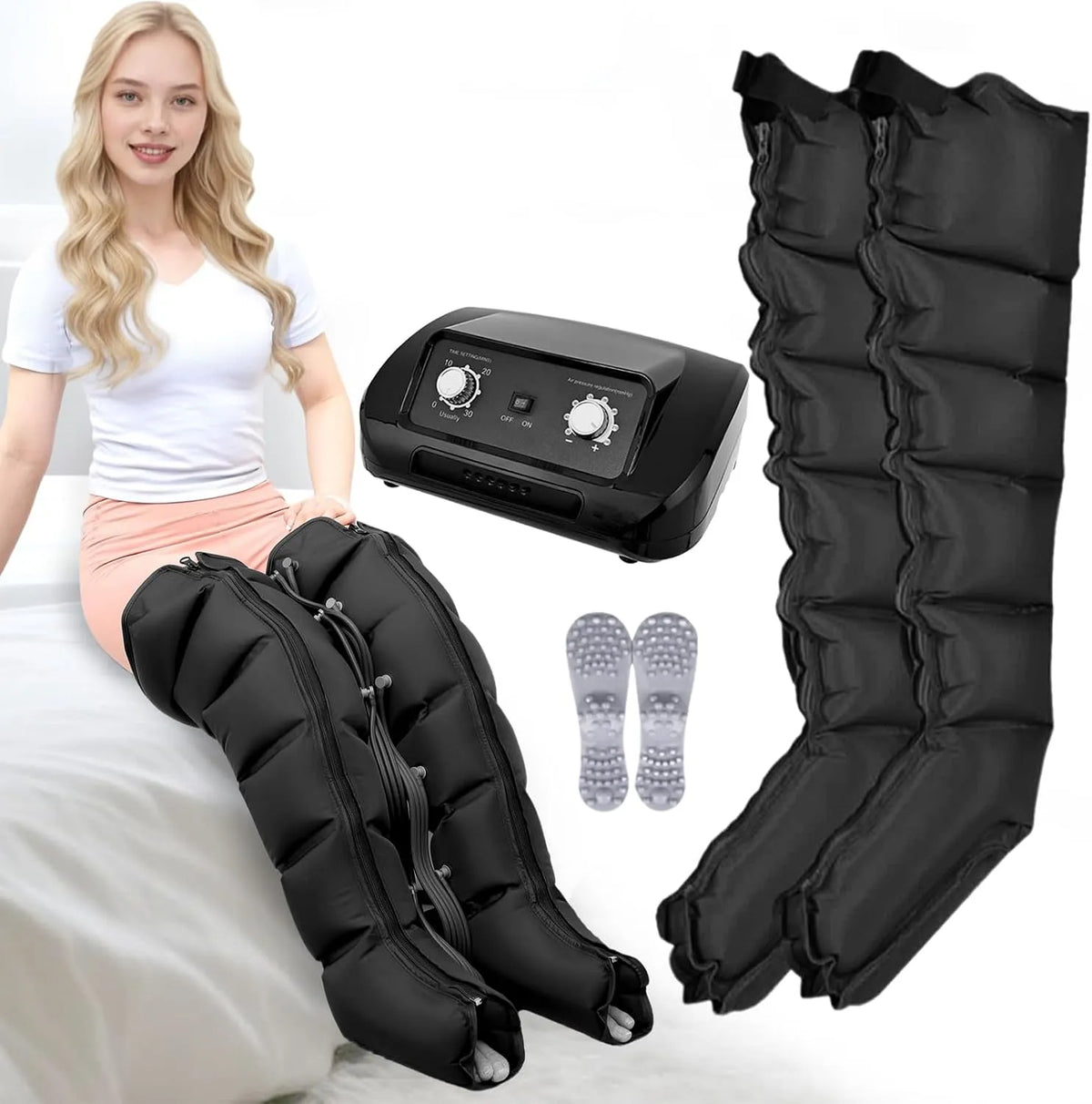 massaggiatore, professionale, per gambe e addome