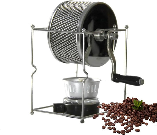 per Torrefazione del caffè, Tostatrice per Chicchi di caffè a Manovella, capacità di Chicchi Verdi: 100~300 G, Torrefazione per caffè a Rulli in