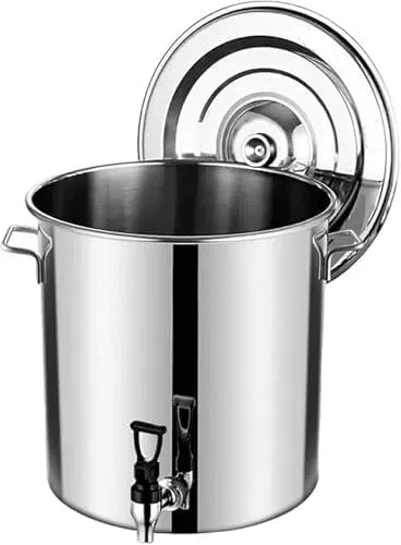 Bollitore elettrico, acciaio inox, bollitore per bevande, Bollitore per birra in acciaio inox con coperchio e beccuccio