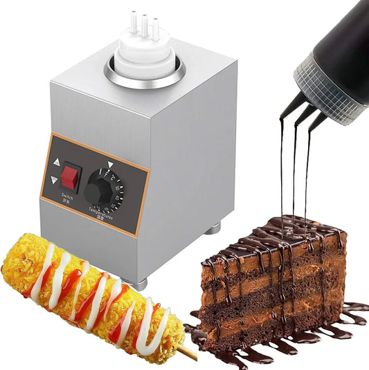 Scaldabagno, 640 W, 30 a 85 °C, professionale, dispenser di cibo da 640 W per cioccolato e burro, temperatura regolabile 30-85 ℃