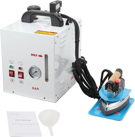 stiratrice, ferro da stiro elettrico, 4 L, 1600 W, 900 W, industriale, vapore, per indumenti da 4 l con dis
